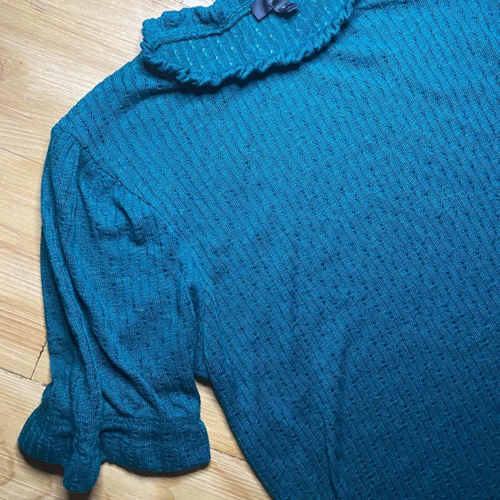 Ruffle hem blouse